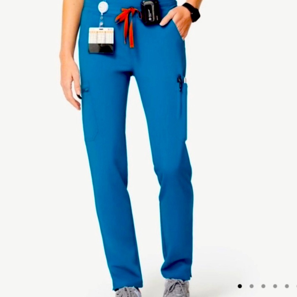FIGS Yola Skinny Scrub Pants Small in Blue Alps